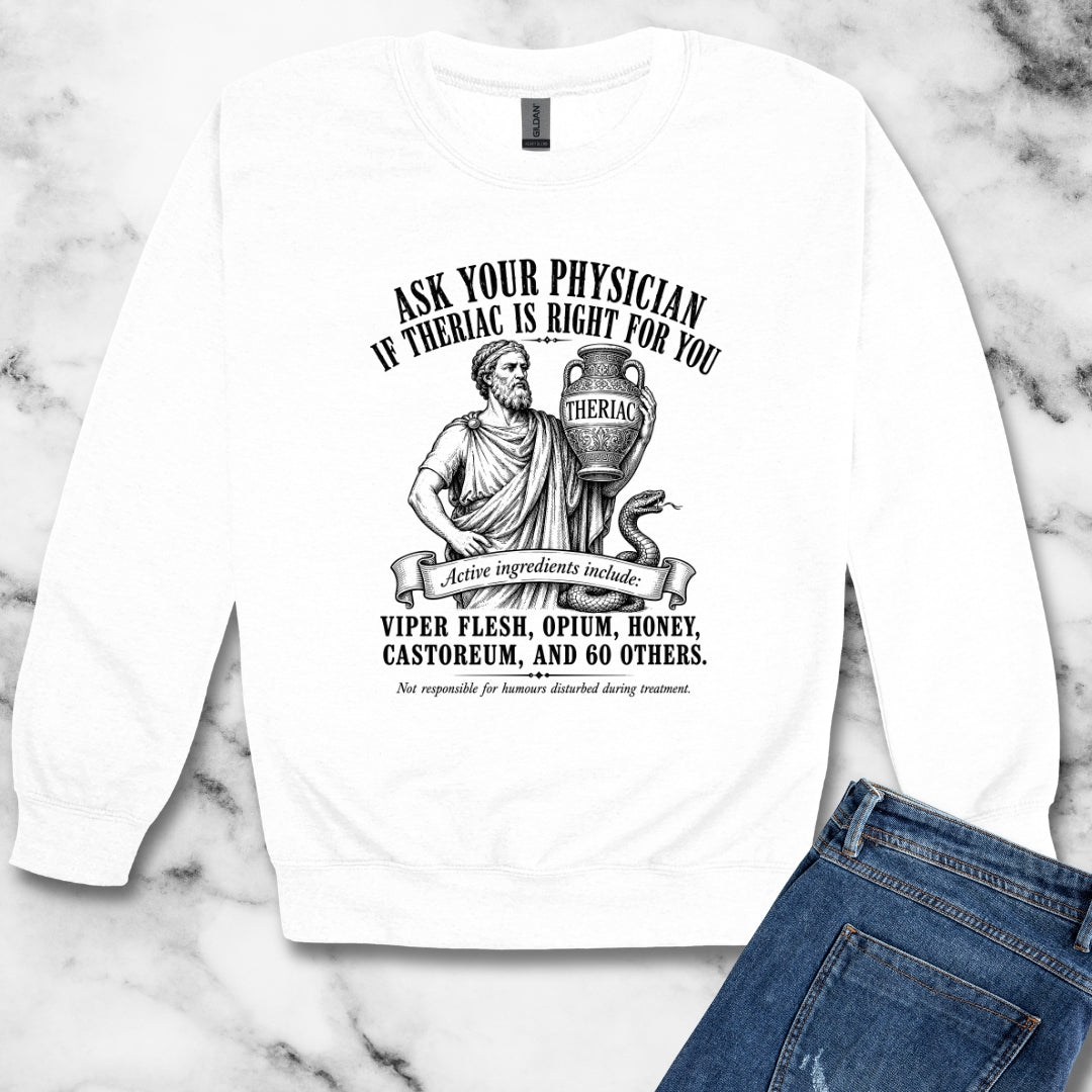 Doctor Galen Theriac Ad Unisex Heavy Crewneck Sweatshirt