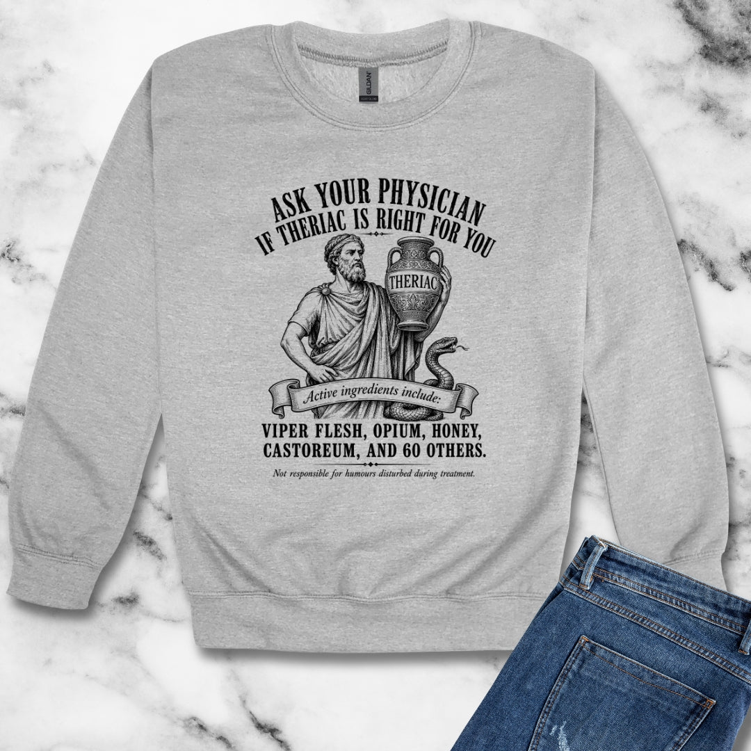 Doctor Galen Theriac Ad Unisex Heavy Crewneck Sweatshirt
