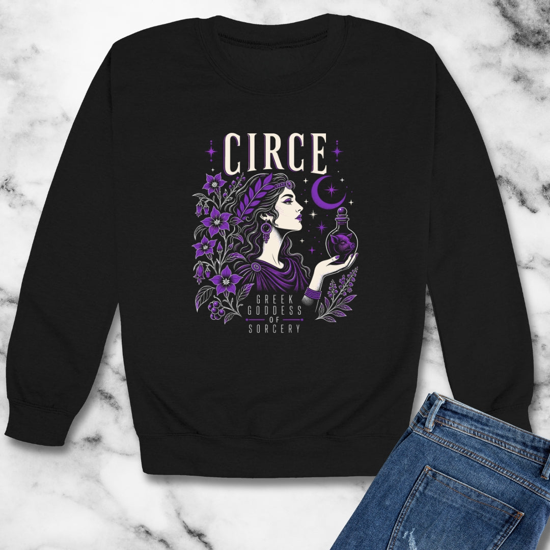 Circe Goddess of Sorcery Unisex Heavy Crewneck Sweatshirt