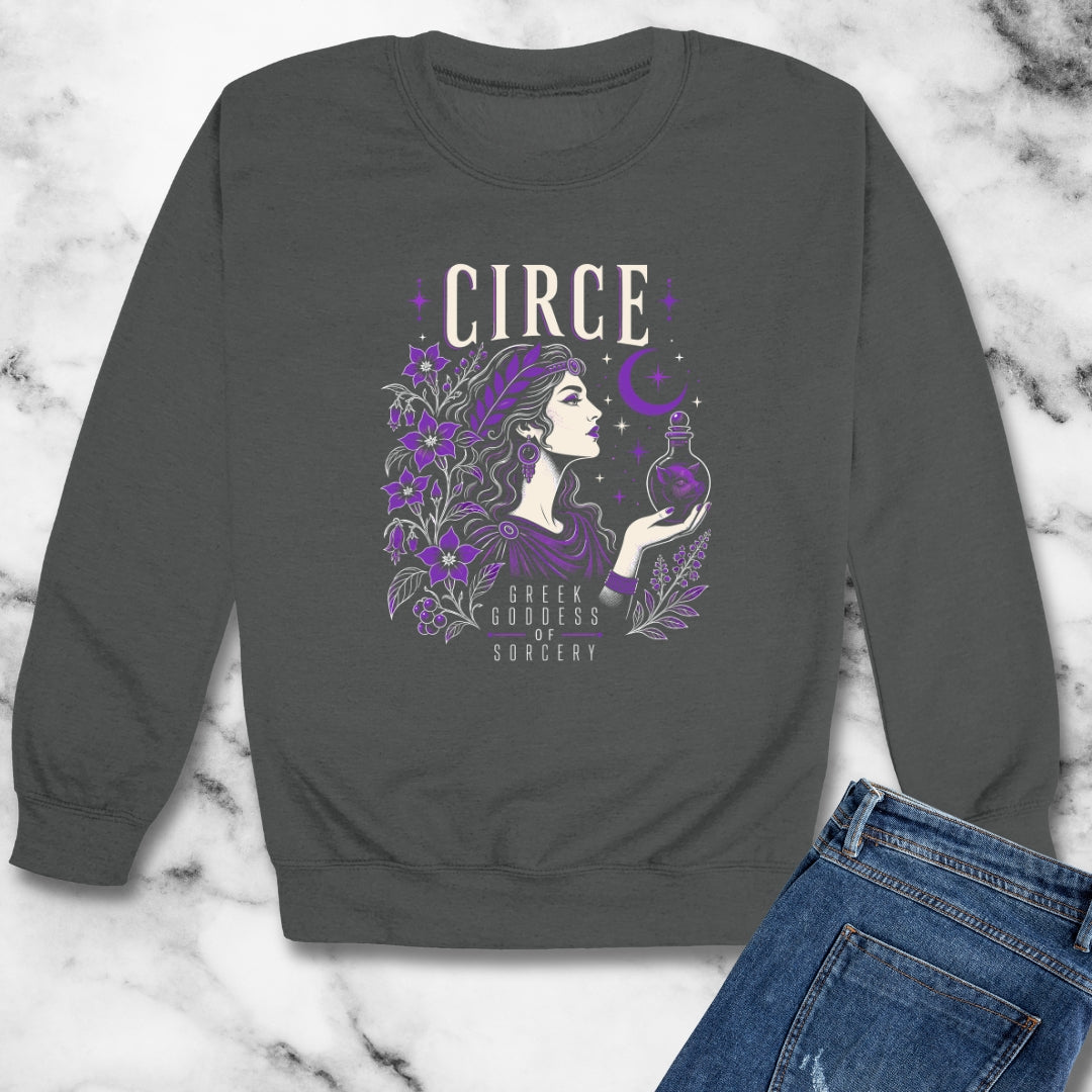 Circe Goddess of Sorcery Unisex Heavy Crewneck Sweatshirt