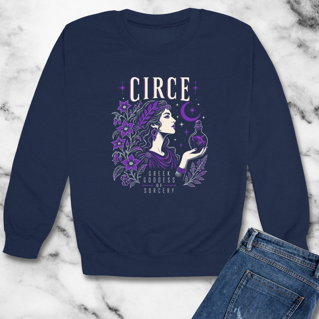 Circe Goddess of Sorcery Unisex Heavy Crewneck Sweatshirt