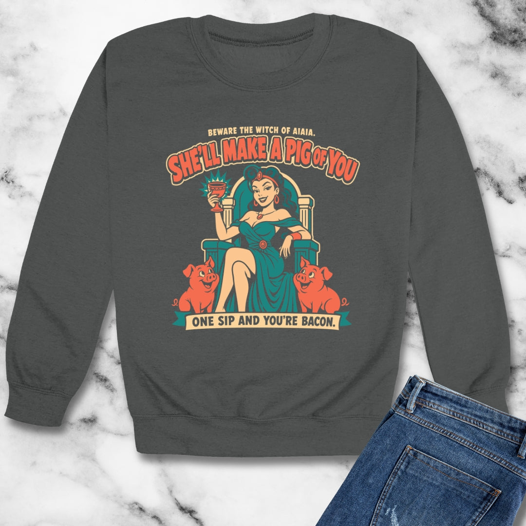 Circe's Pig Potion B Movie Unisex Heavy Crewneck Sweatshirt