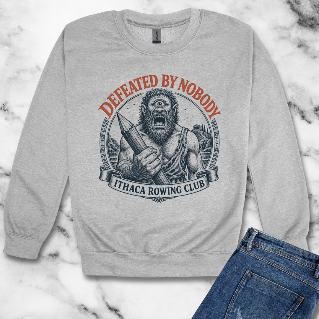Polyphemus Defeated by Nobody Unisex Heavy Crewneck Sweatshirt