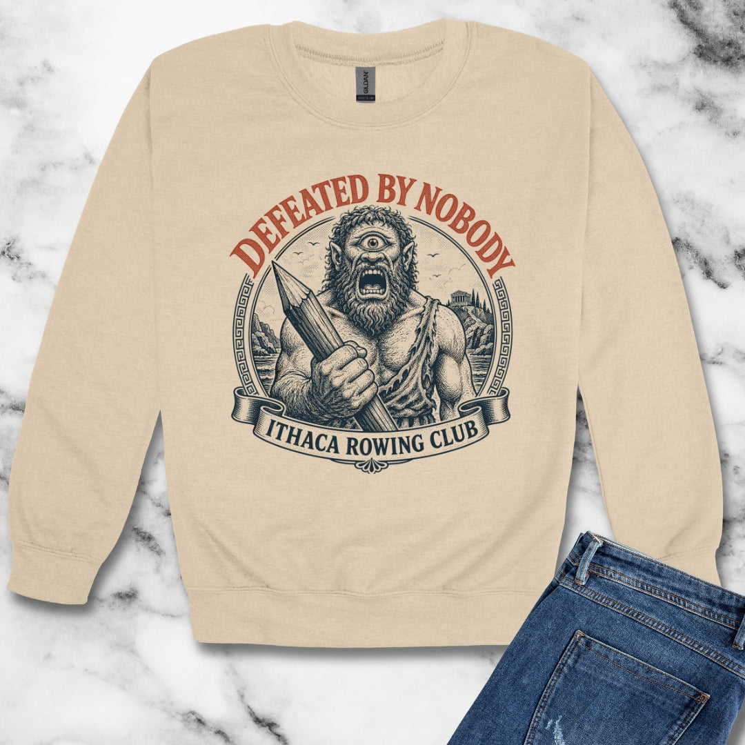 Polyphemus Defeated by Nobody Unisex Heavy Crewneck Sweatshirt