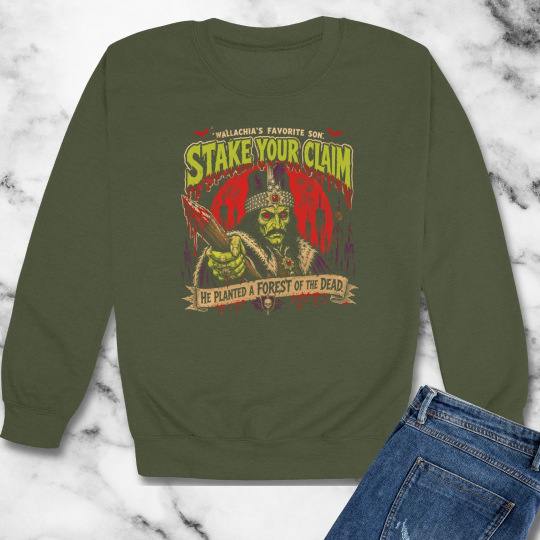 Psychobilly Vlad Tepes Unisex Heavy Crewneck Sweatshirt