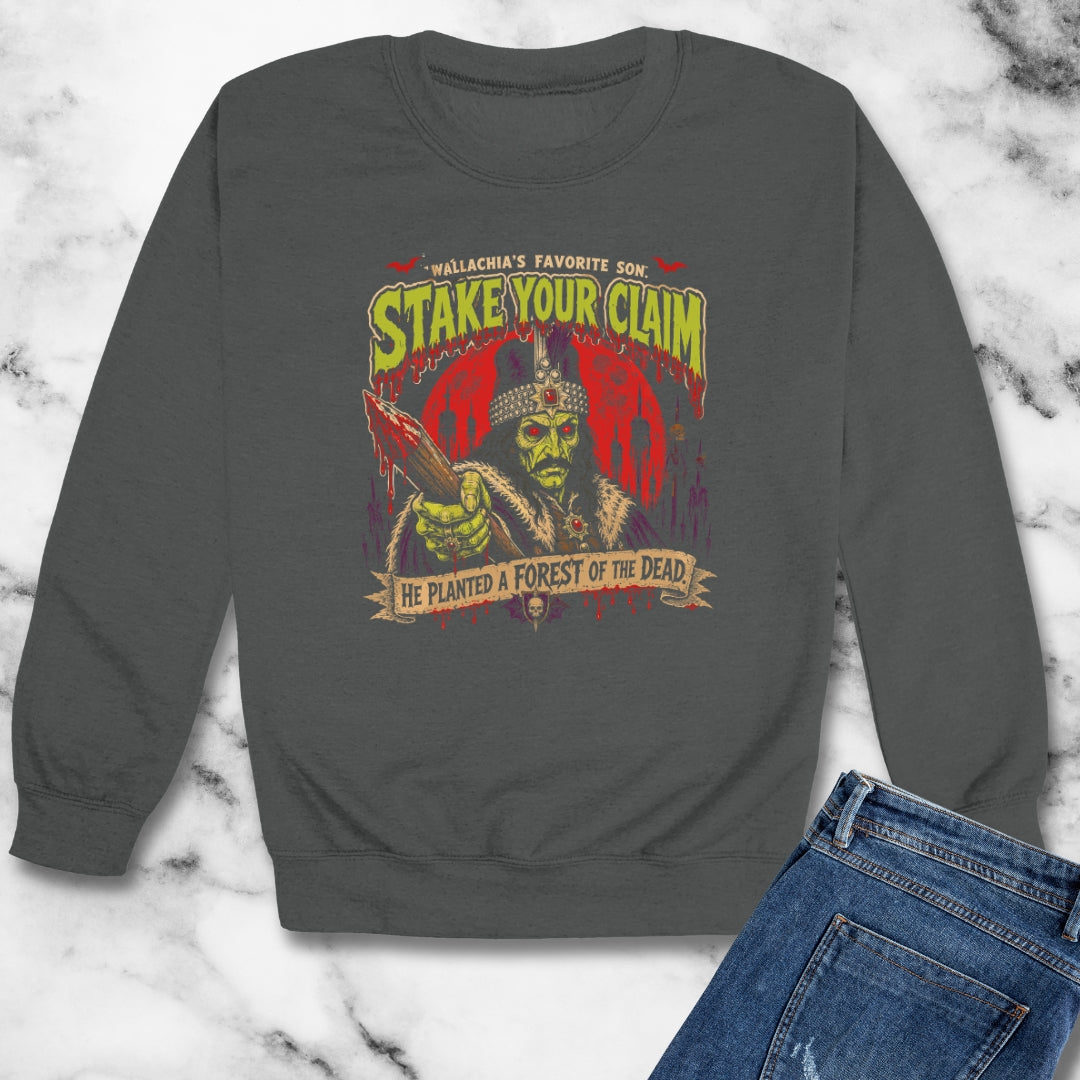 Psychobilly Vlad Tepes Unisex Heavy Crewneck Sweatshirt
