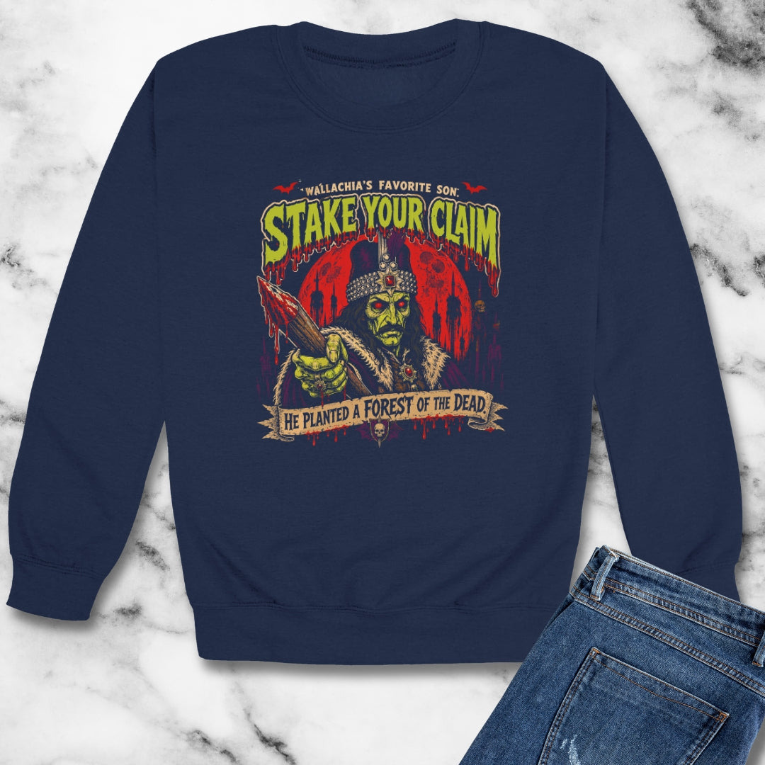 Psychobilly Vlad Tepes Unisex Heavy Crewneck Sweatshirt