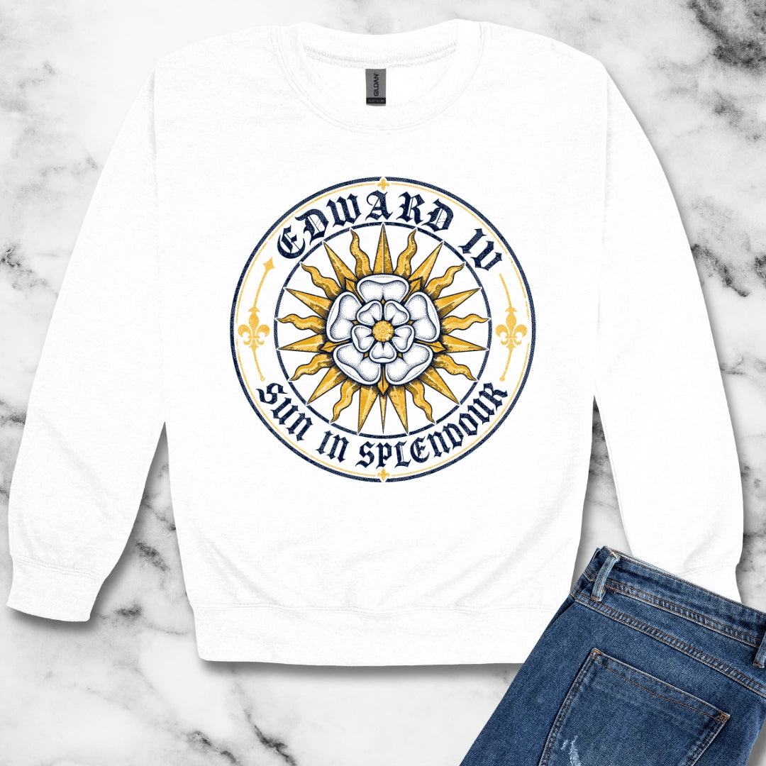 Edward IV Sun in Splendor Insignia Unisex Heavy Crewneck Sweatshirt