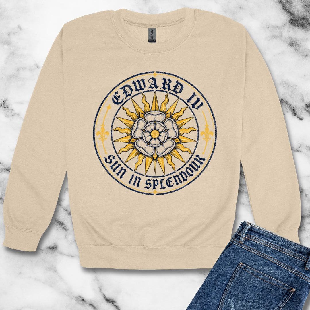 Edward IV Sun in Splendor Insignia Unisex Heavy Crewneck Sweatshirt