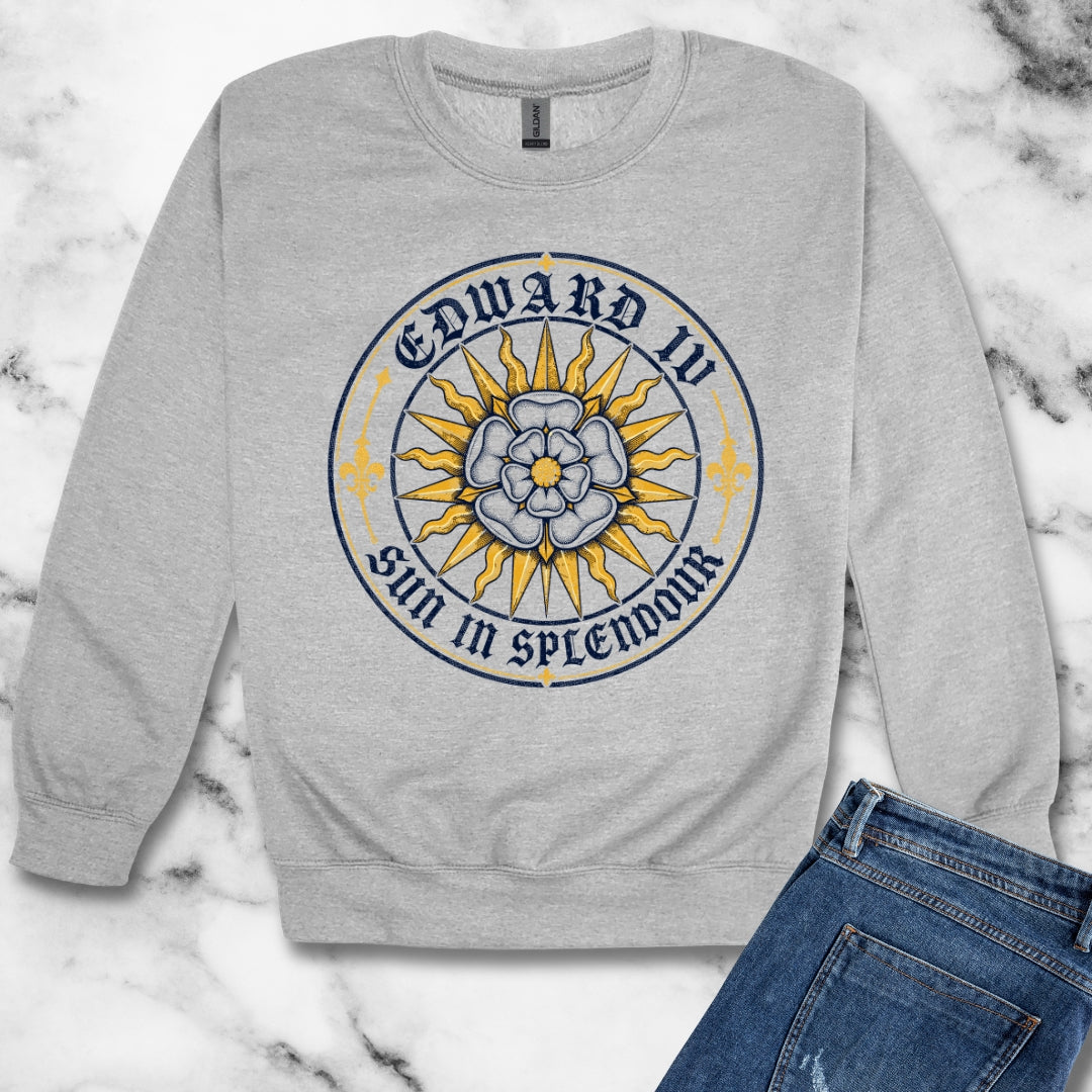 Edward IV Sun in Splendor Insignia Unisex Heavy Crewneck Sweatshirt