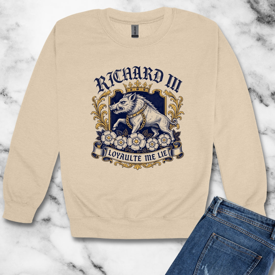 Richard III Boar Insignia Unisex Heavy Crewneck Sweatshirt