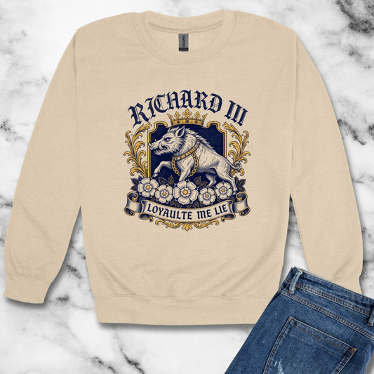 Richard III Boar Insignia Unisex Heavy Crewneck Sweatshirt