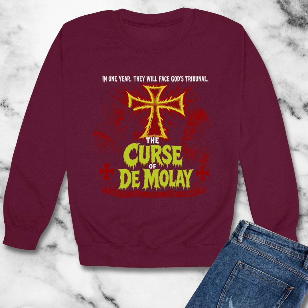 Curse of De Molay Templar B Movie Unisex Heavy Crewneck Sweatshirt