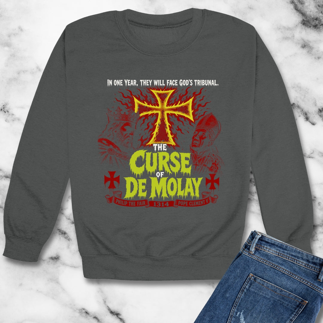 Curse of De Molay Templar B Movie Unisex Heavy Crewneck Sweatshirt