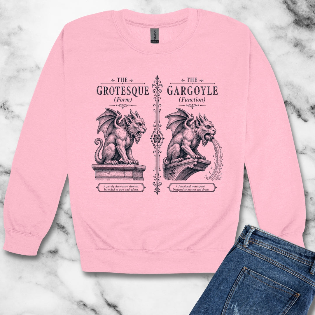 Gargoyle vs Grotesque Unisex Heavy Crewneck Sweatshirt