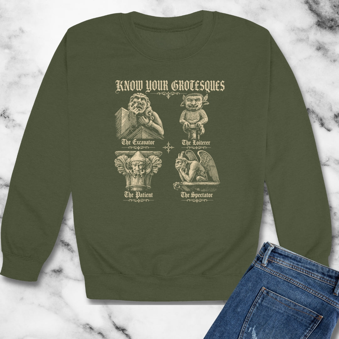 Know Your Grotesques Unisex Heavy Crewneck Sweatshirt