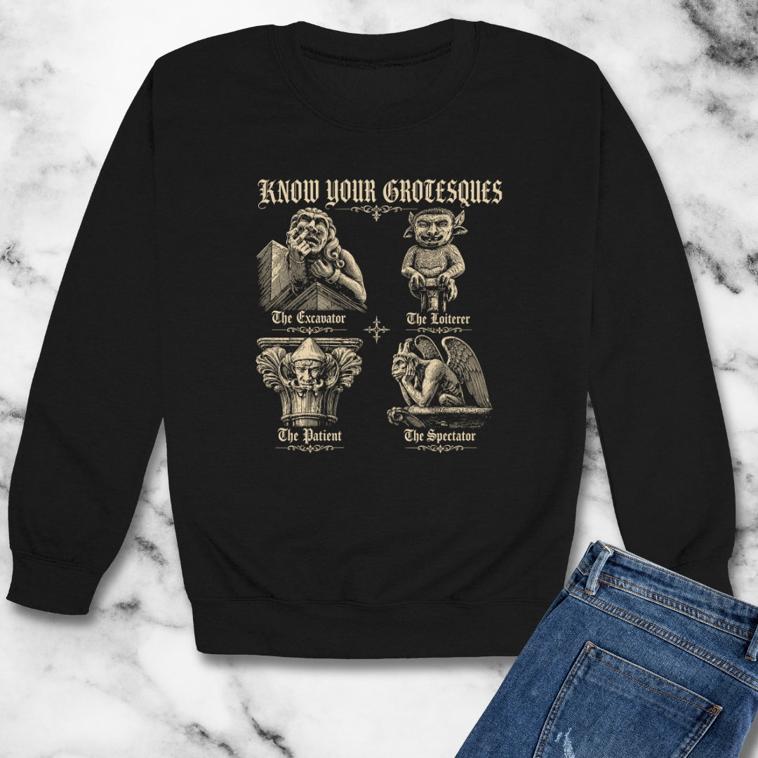 Know Your Grotesques Unisex Heavy Crewneck Sweatshirt