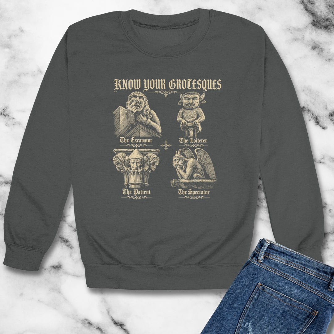 Know Your Grotesques Unisex Heavy Crewneck Sweatshirt