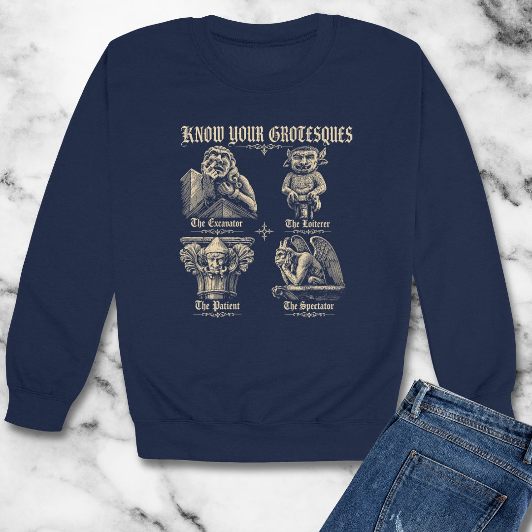 Know Your Grotesques Unisex Heavy Crewneck Sweatshirt