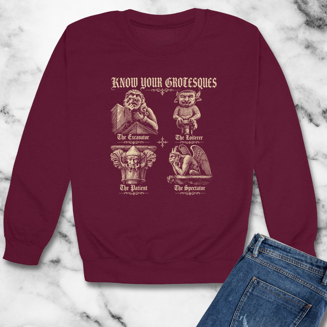 Know Your Grotesques Unisex Heavy Crewneck Sweatshirt