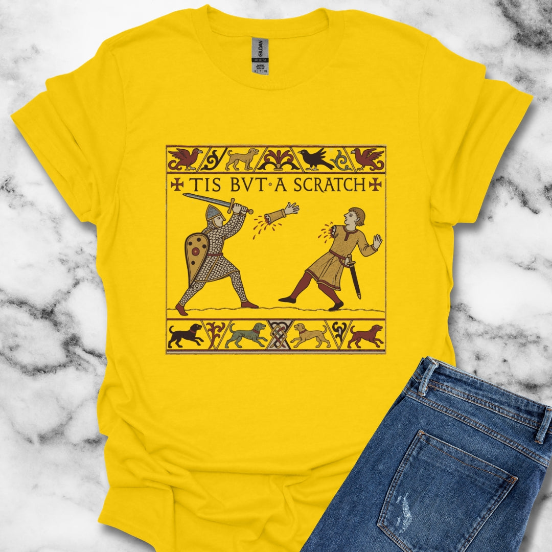 Tis But A Scratch Tapestry T-Shirt