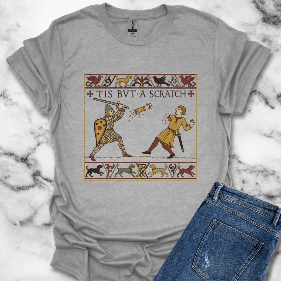 Tis But A Scratch Tapestry T-Shirt