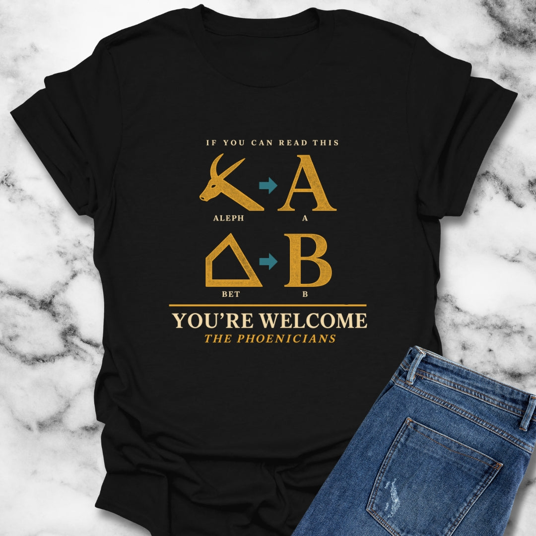 If You Can Read Phoenician Alphabet T-Shirt
