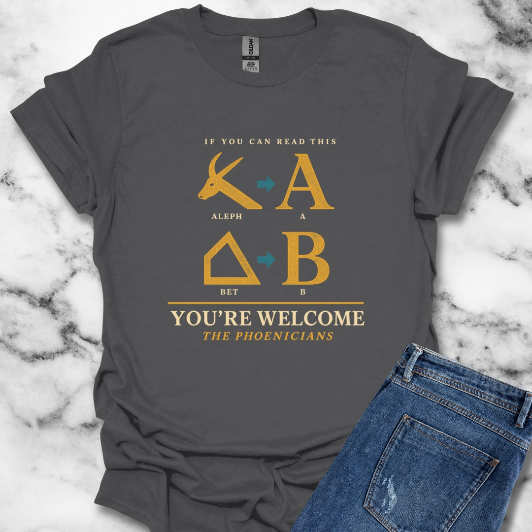 If You Can Read Phoenician Alphabet T-Shirt