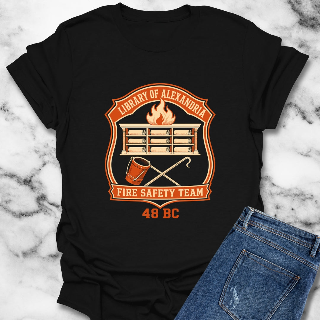Library Alexandria Fire Safety T-Shirt