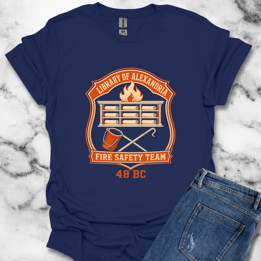 Library Alexandria Fire Safety T-Shirt