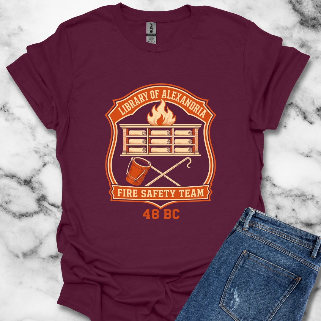 Library Alexandria Fire Safety T-Shirt