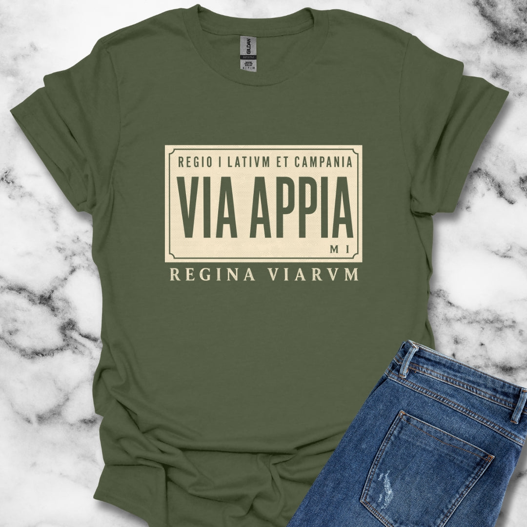 Via Appia Queen of the Roads T-Shirt