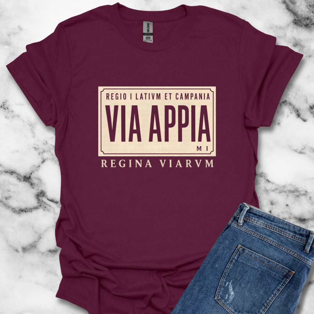 Via Appia Queen of the Roads T-Shirt
