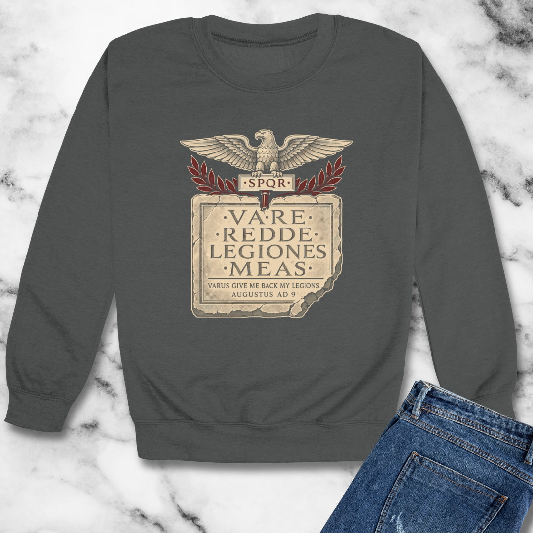 Varus Give Back Legions Quote Latin Unisex Heavy Crewneck Sweatshirt