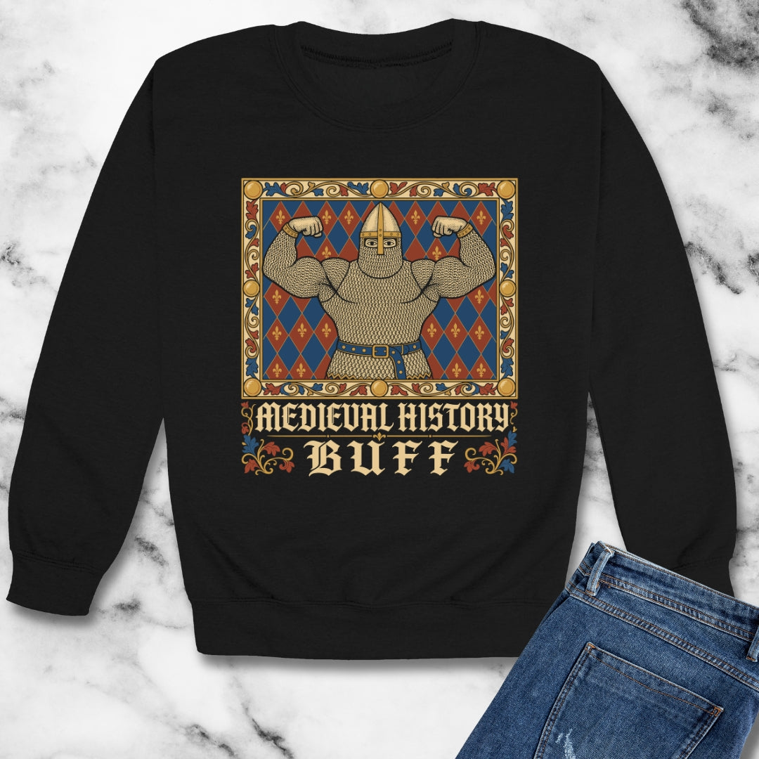 Medieval History Buff Knight Unisex Heavy Crewneck Sweatshirt