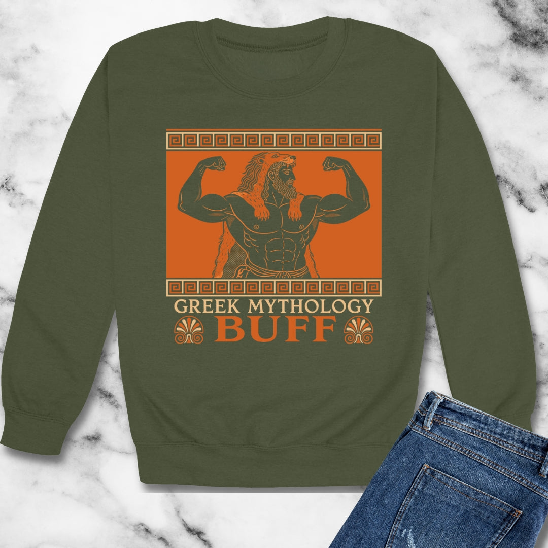 Heracles Greek Mythology Buff Unisex Heavy Crewneck Sweatshirt