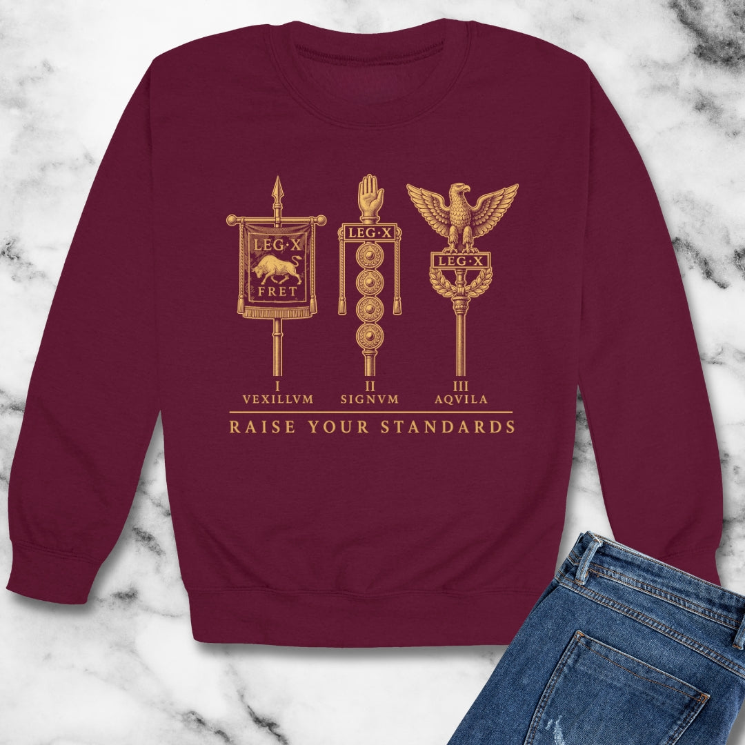 Raise Your Roman Standards Unisex Heavy Crewneck Sweatshirt