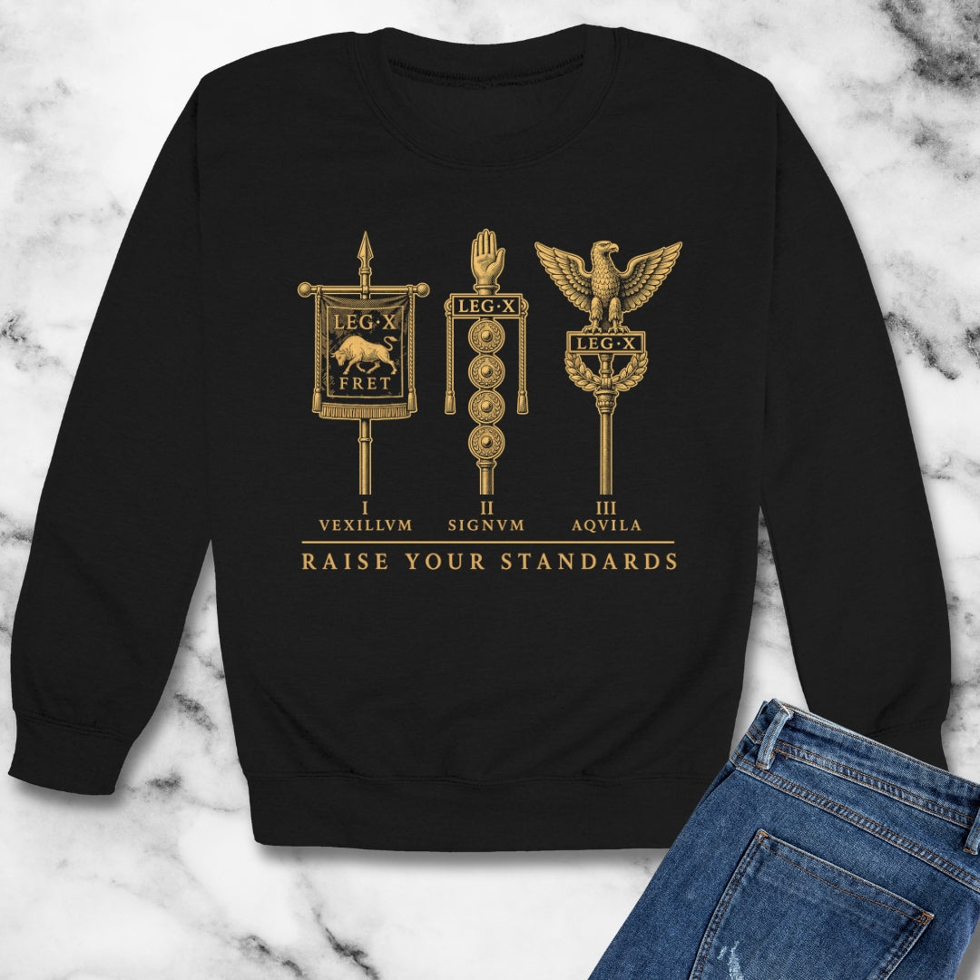Raise Your Roman Standards Unisex Heavy Crewneck Sweatshirt
