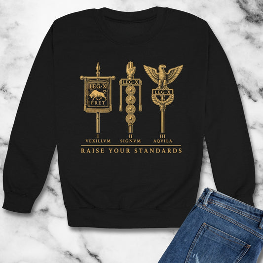 Raise Your Roman Standards Unisex Heavy Crewneck Sweatshirt