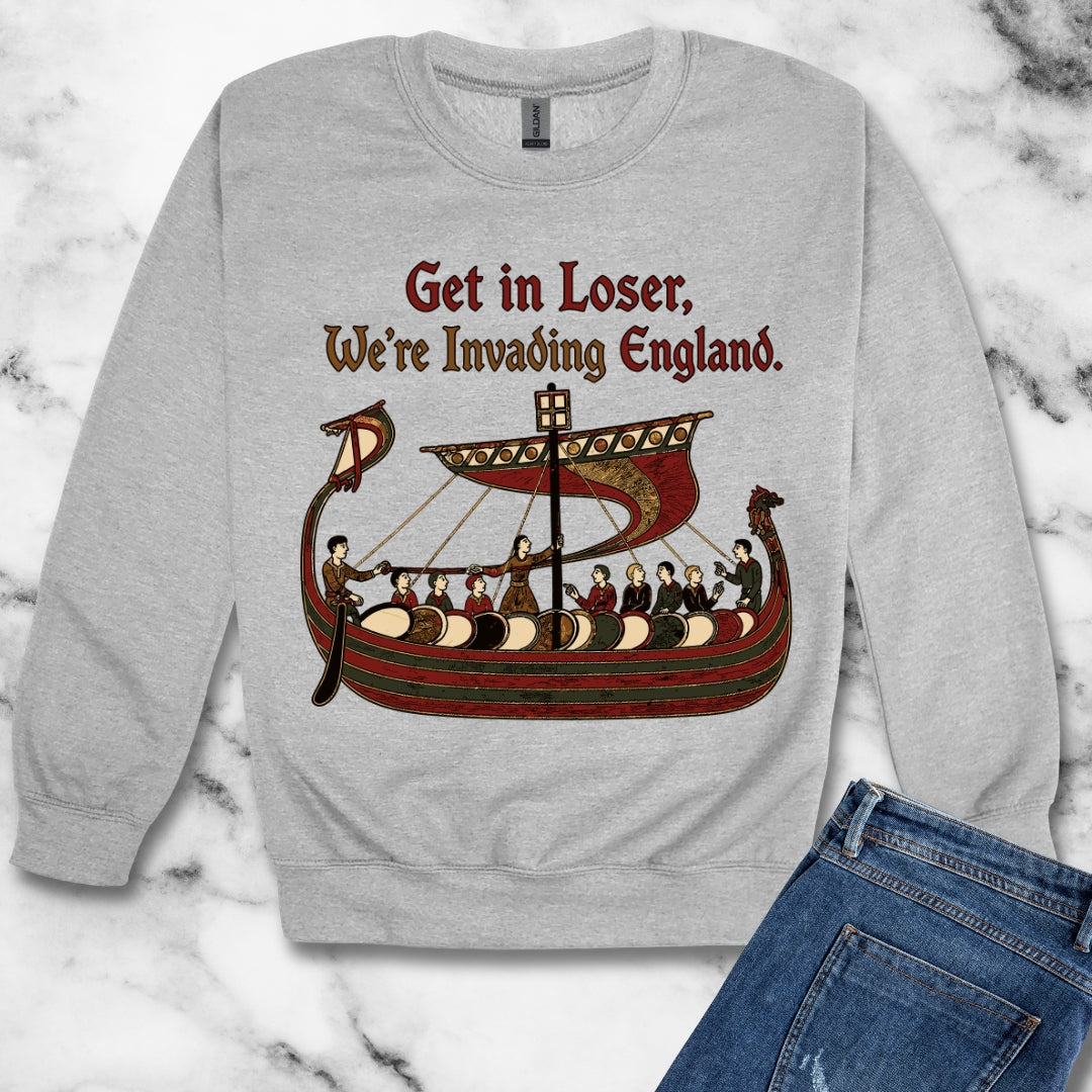 Get in Loser Norman Conquest Tapestry Unisex Heavy Crewneck Sweatshirt