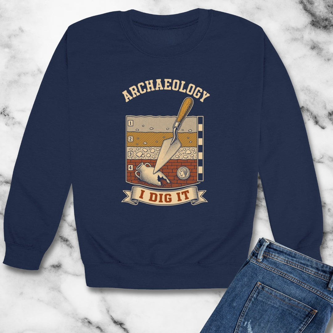 I Dig Archaeology Unisex Heavy Crewneck Sweatshirt