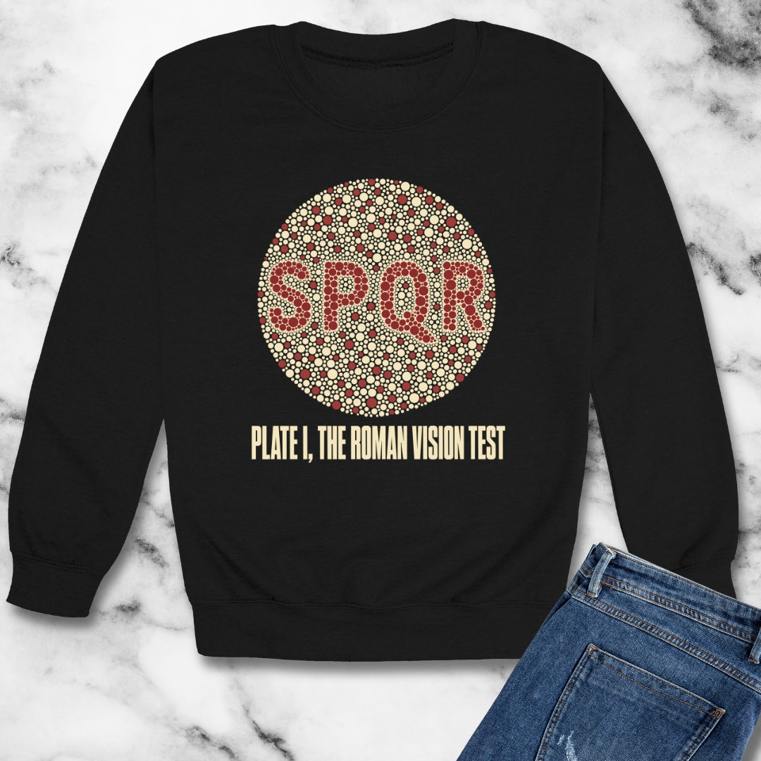Roman Vision Test Unisex Heavy Crewneck Sweatshirt