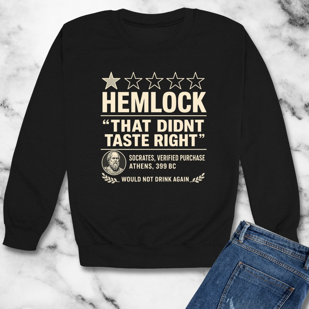 Hemlock Review Socrates Unisex Heavy Crewneck Sweatshirt