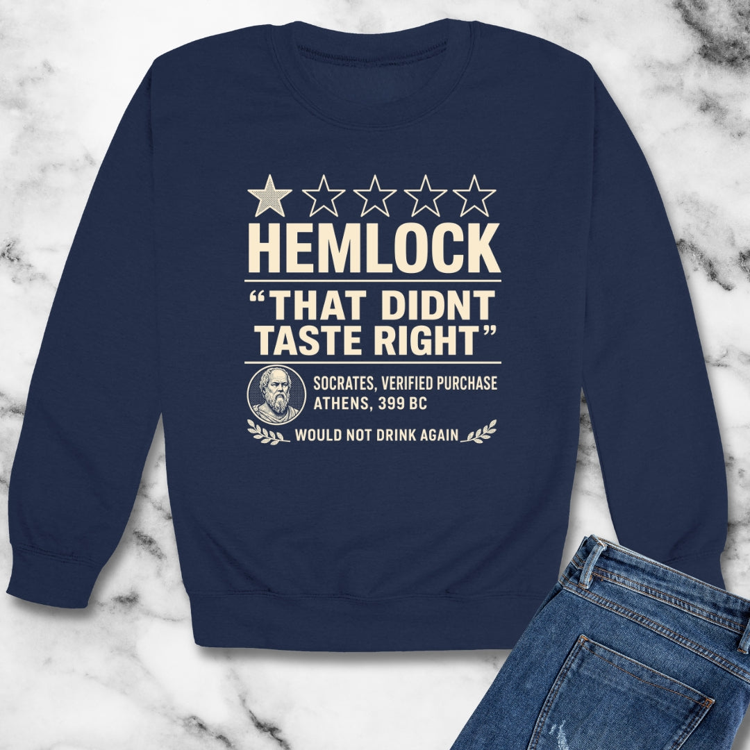 Hemlock Review Socrates Unisex Heavy Crewneck Sweatshirt