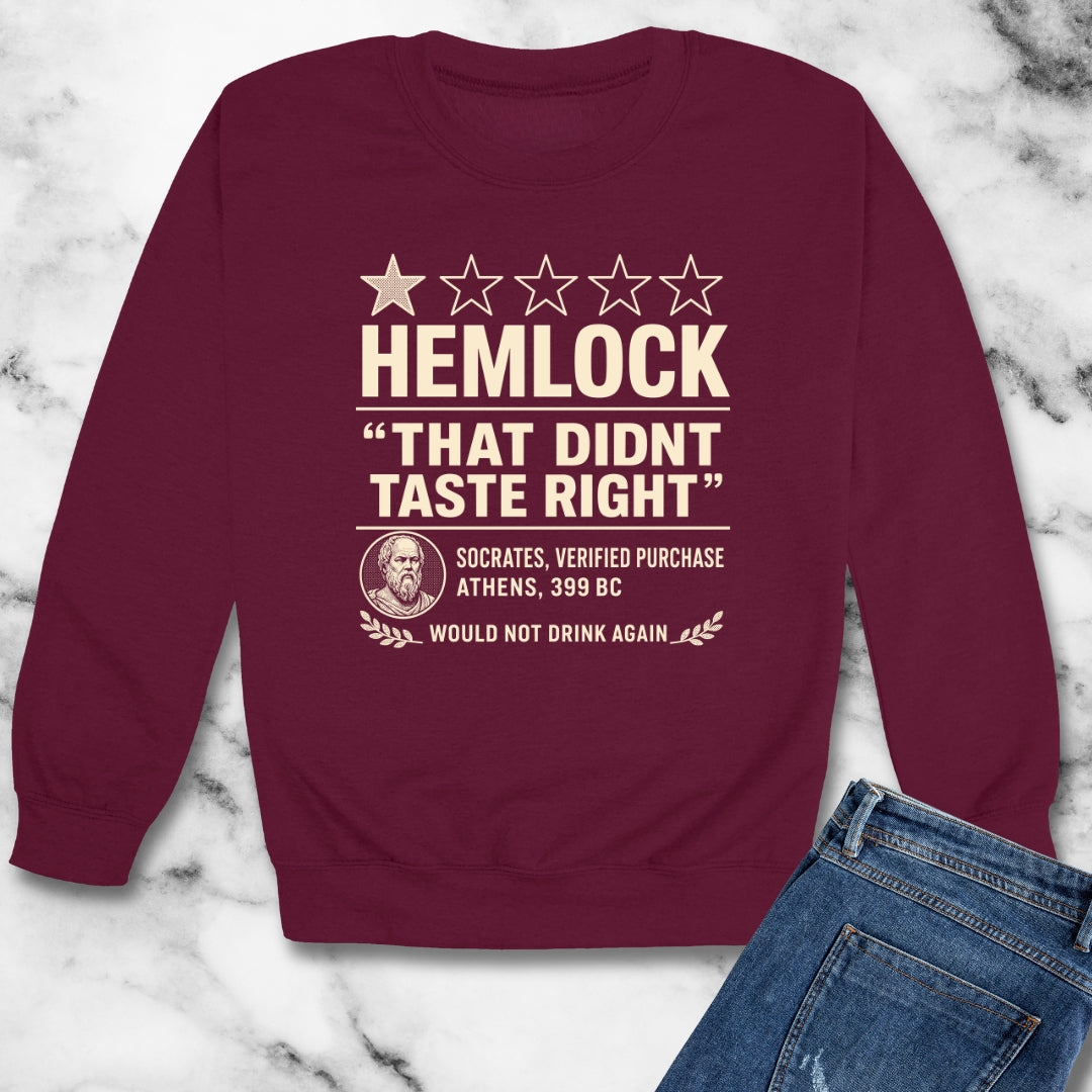Hemlock Review Socrates Unisex Heavy Crewneck Sweatshirt