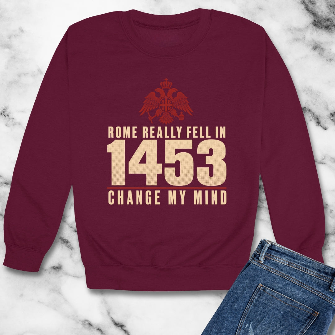 Rome Fell 1453 Unisex Heavy Crewneck Sweatshirt