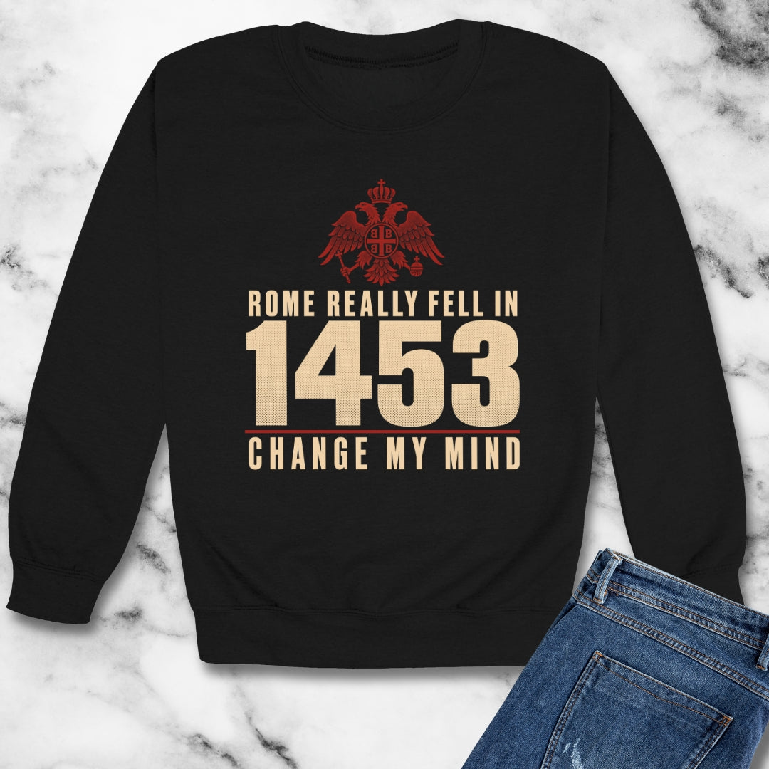 Rome Fell 1453 Unisex Heavy Crewneck Sweatshirt