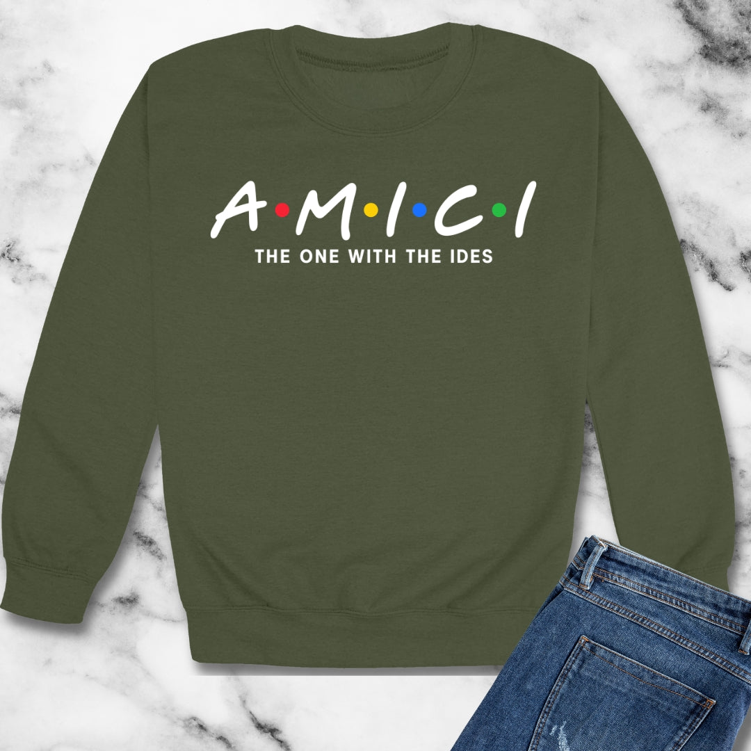 Latin Friends with Ides Unisex Heavy Crewneck Sweatshirt