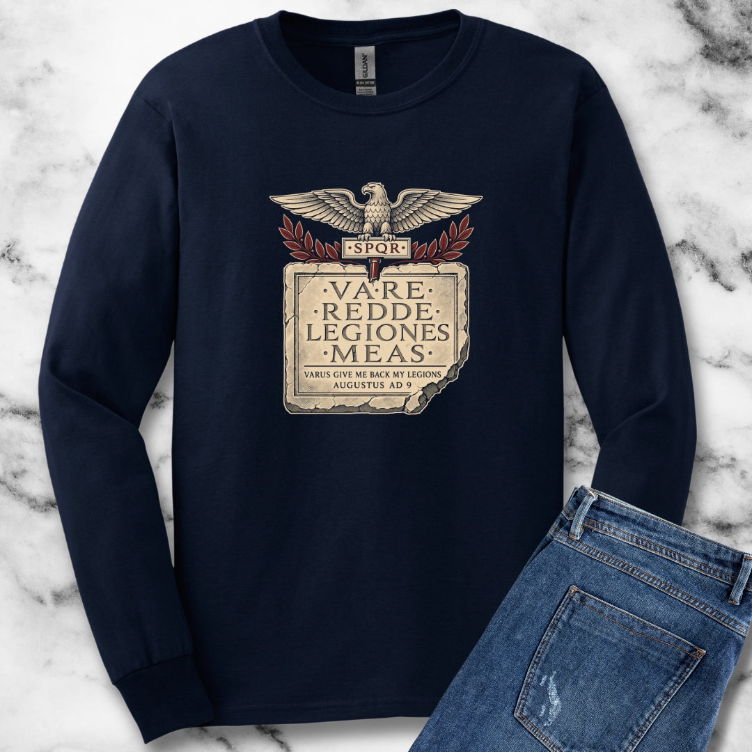 Varus Give Back Legions Quote Latin Unisex Long Sleeve Tee