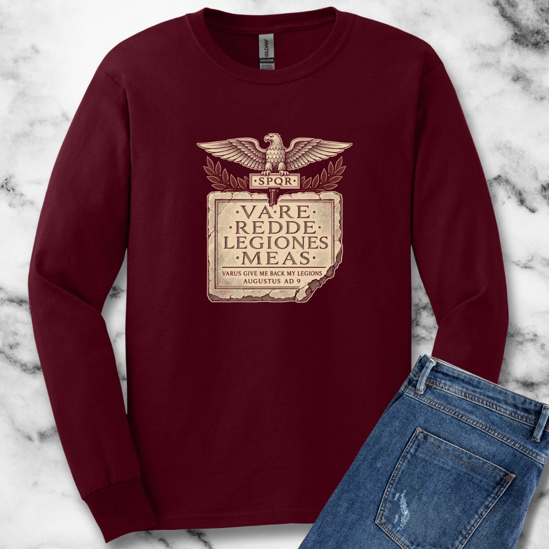 Varus Give Back Legions Quote Latin Unisex Long Sleeve Tee